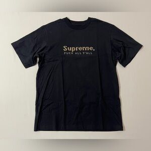 Supreme Gold Bars Tee Black T-Shirt SS19